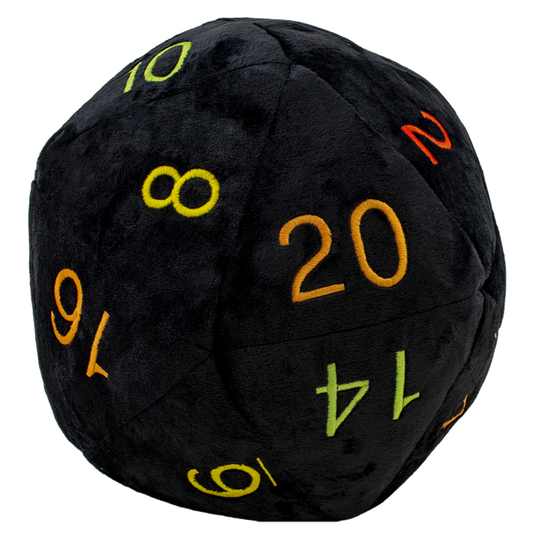 Rainbow D20 Novelty Pillow