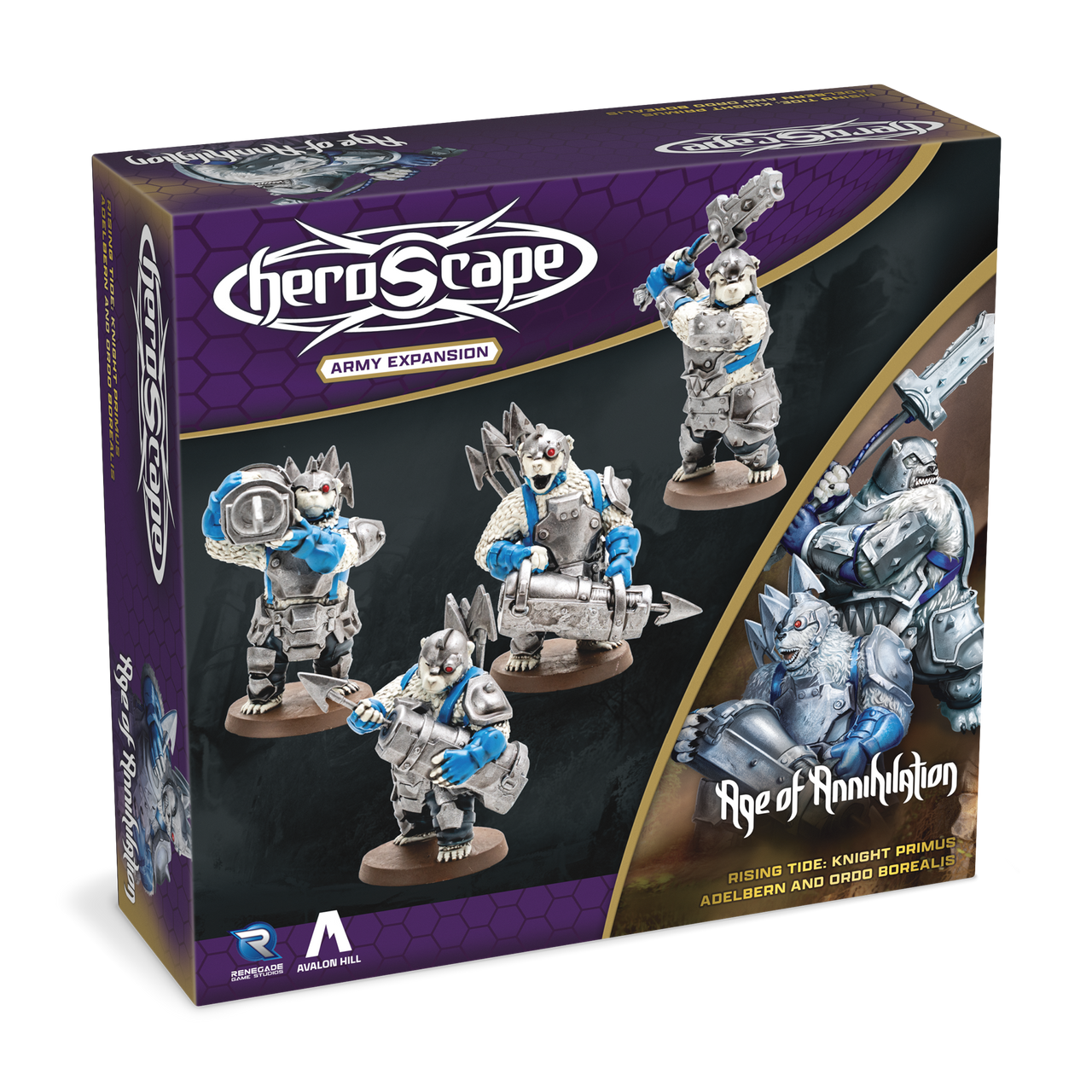 Heroscape: Army Expansion - Knight Primus Adelbern and Ordo Borealis