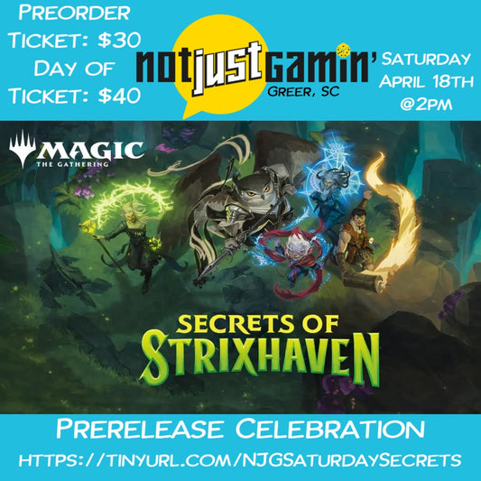 Magic the Gathering, Secrets of Strixhaven Saturday Prerelease