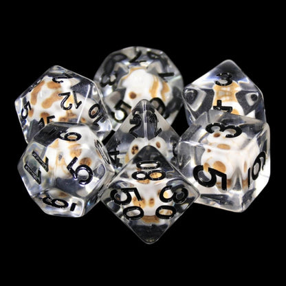Foam Brain - Stone Skull Dice Set