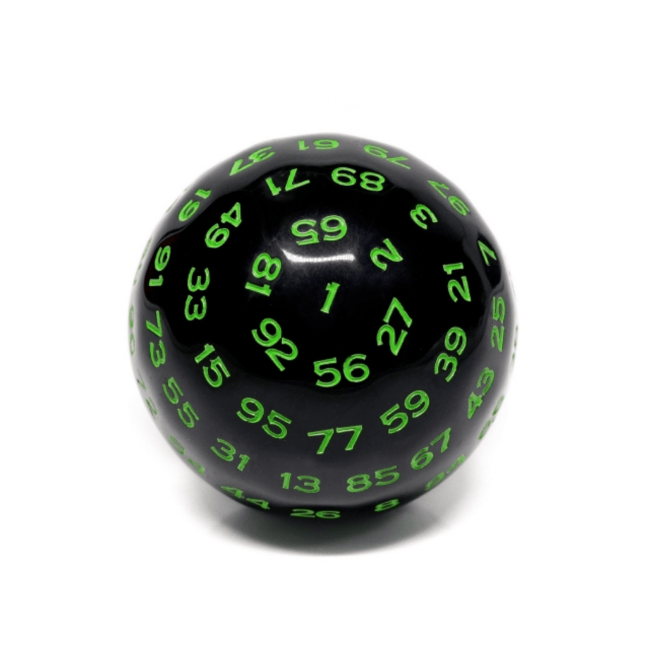 Foam Brain - 45mm D100, Black Opaque with Green