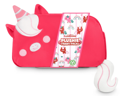 Plushiverse: Plushie Fanny Pack - Ruby Red Unicorn