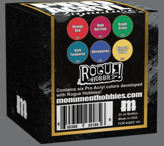 Monument Hobbies - Pro Acryl Paint, Signature Series Set 6 - Rogue Hobbies