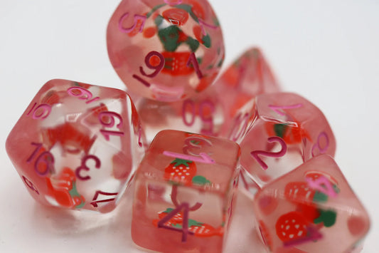 Foam Brain - Strawberry Shortcake RPG Dice Set