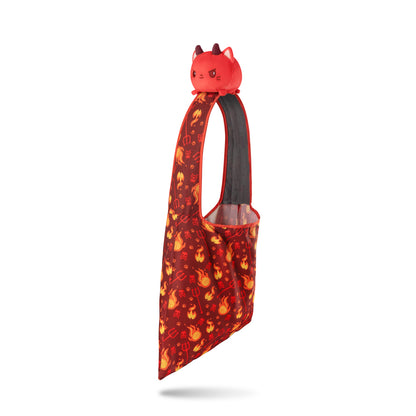 Tee Turtle - Plushie Tote Bag, Red Devil Cats