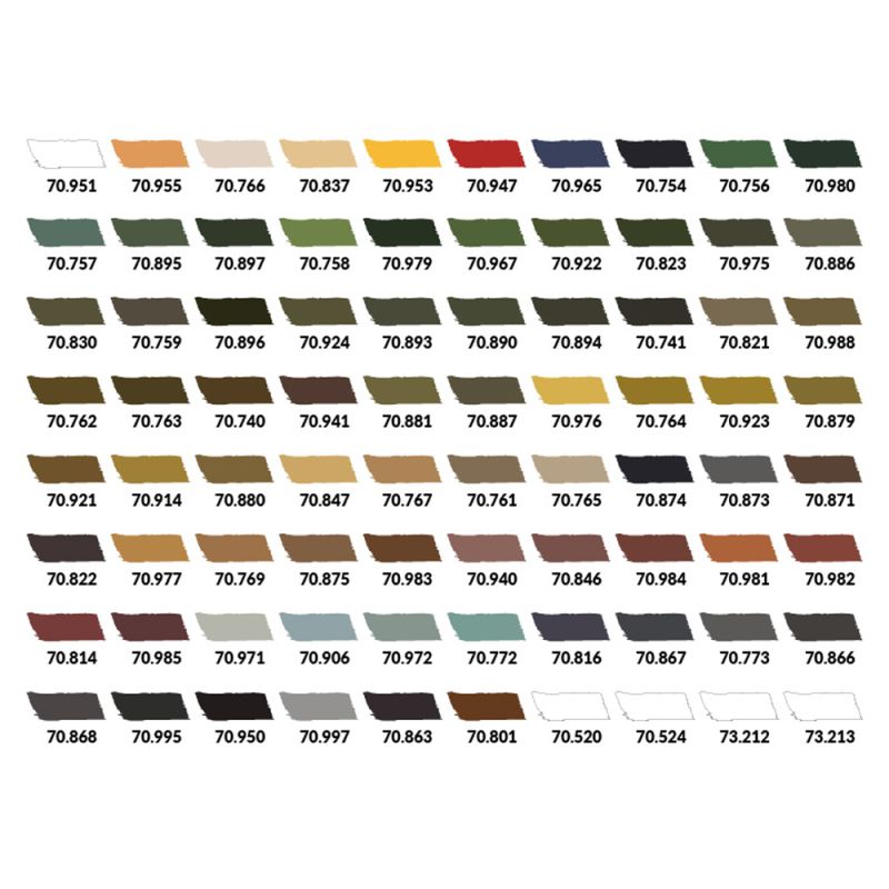 Vallejo Model Color Military Set (80ct)