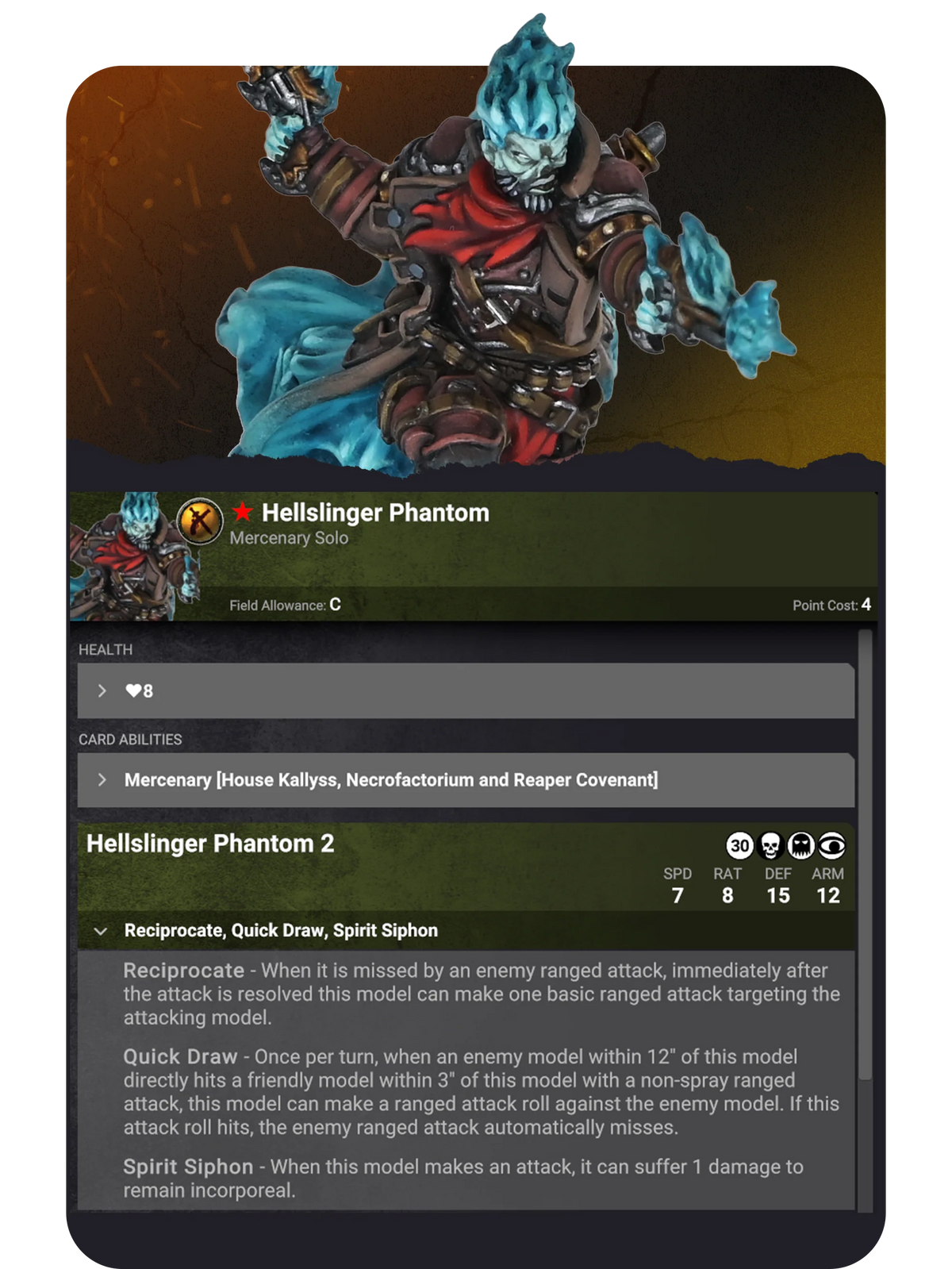 Warmachine: Hellsinger Phantom
