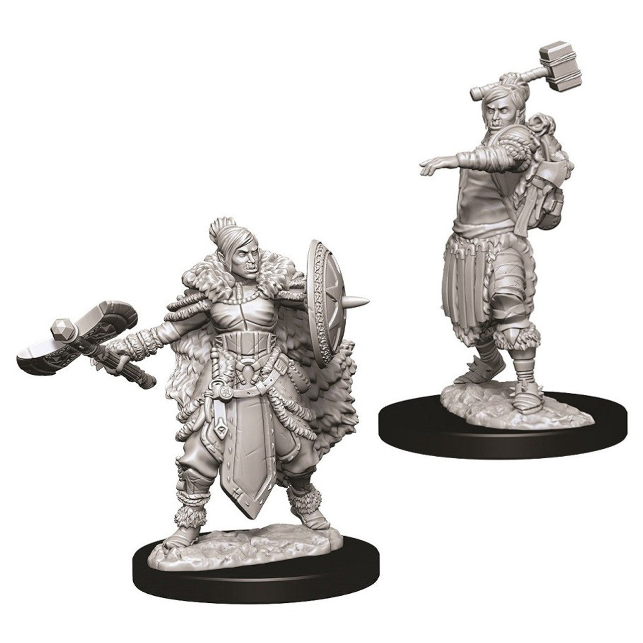 D&D Nolzur’s Marvelous Miniatures: W09 - Female Half-Orc Barbarian