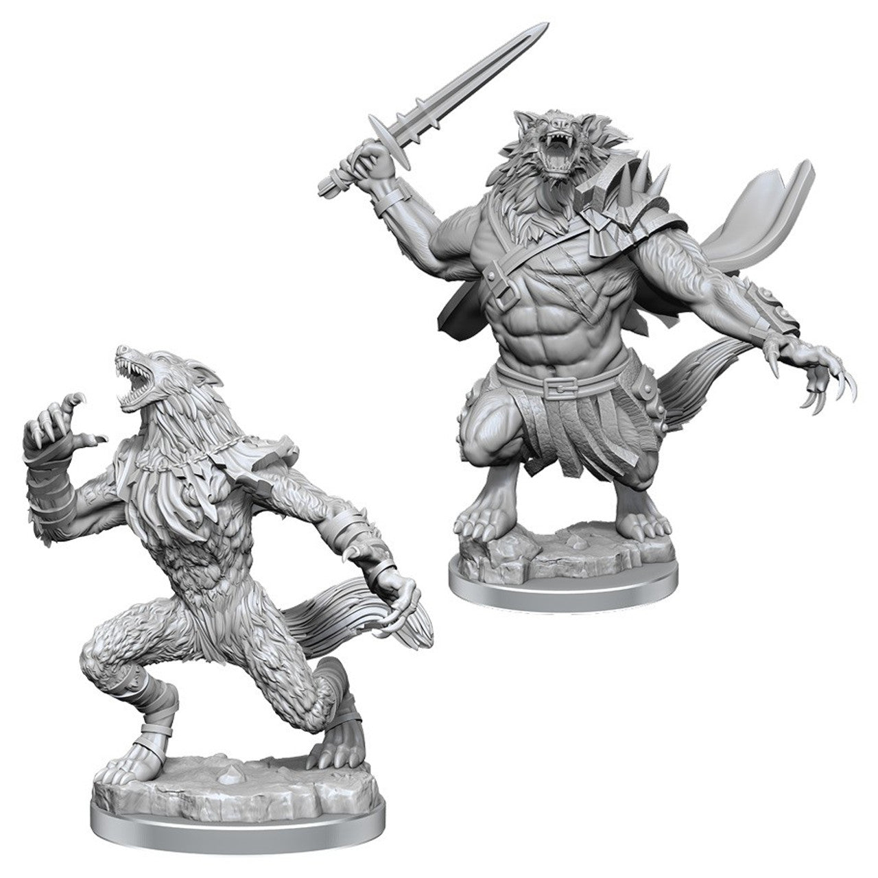 Magic the Gathering Unpainted Miniatures: W04 - Arlinn Kord and Tovolar