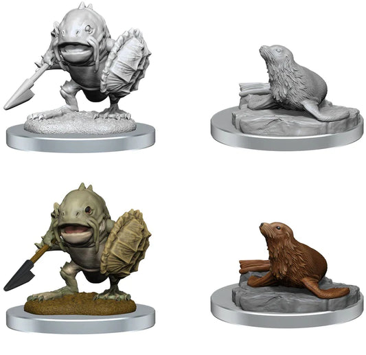 D&D Nolzur’s Marvelous Miniatures: W20 - Locathah & Seal