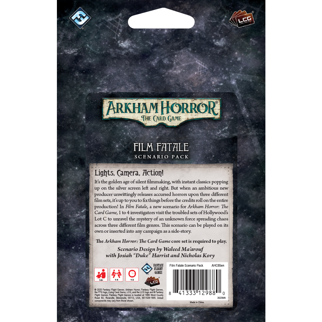Arkham Horror: The Card Game - Film Fatale Scenario Pack