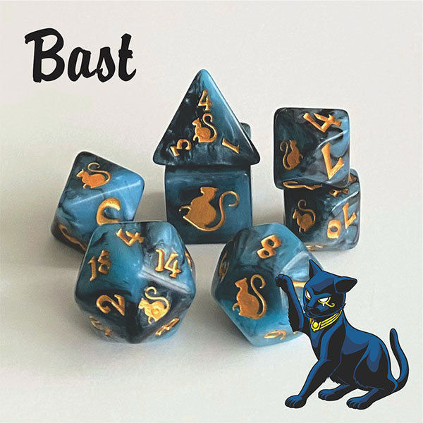 Kitty Clacks: 7-Die Set Bast
