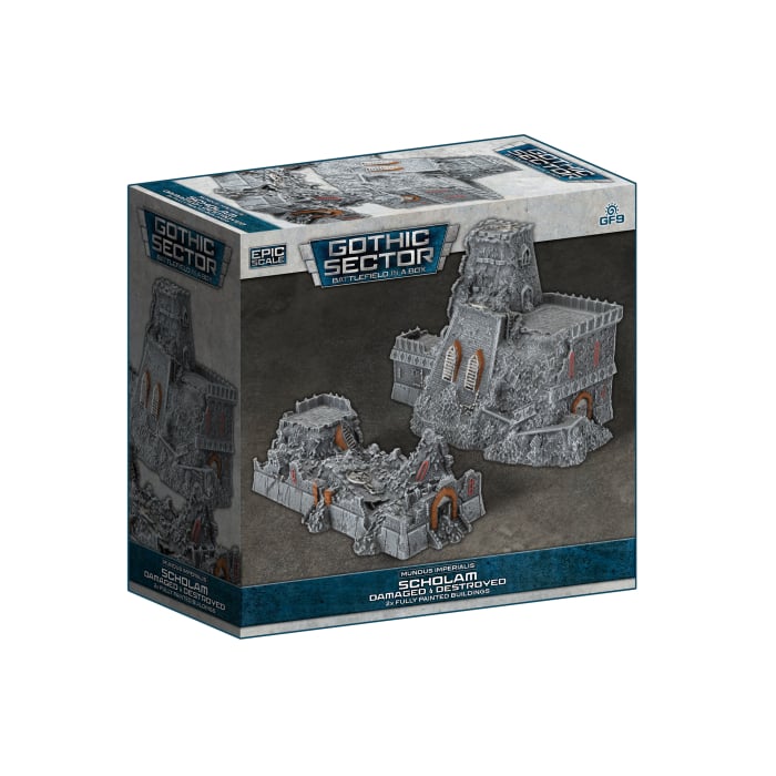 Battlefield in a Box - Mundus Imperialis: Scholam (Damaged & Destroyed x2)