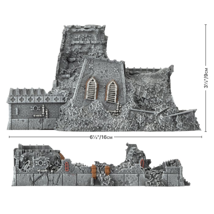 Battlefield in a Box - Mundus Imperialis: Scholam (Damaged & Destroyed x2)
