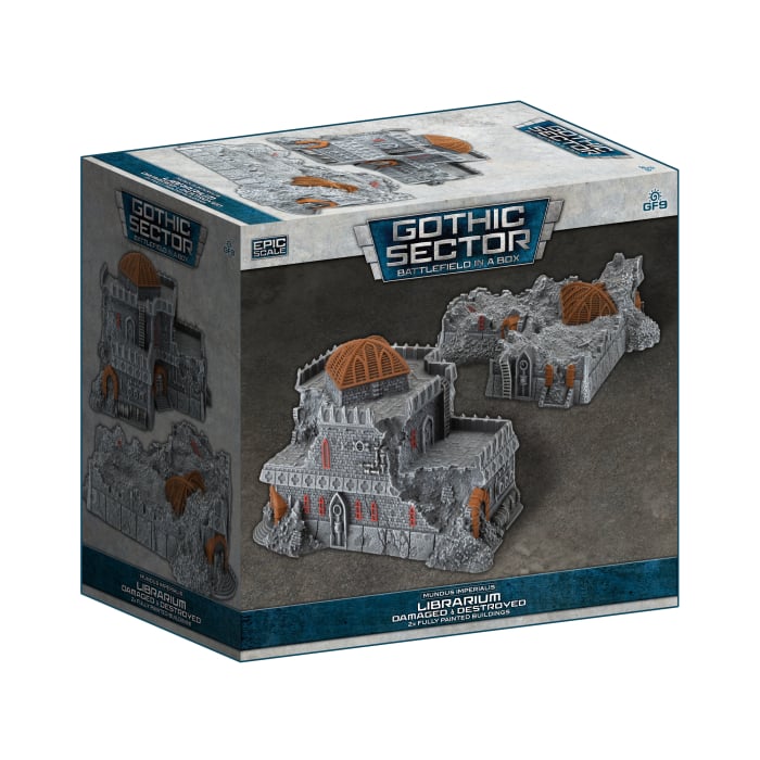 Battlefield in a Box - Mundus Imperialis: Librarium (Damaged & Destroyed x2)