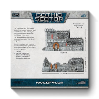 Battlefield in a Box - Mundus Imperialis: Censorium (Damaged & Destroyed x2)