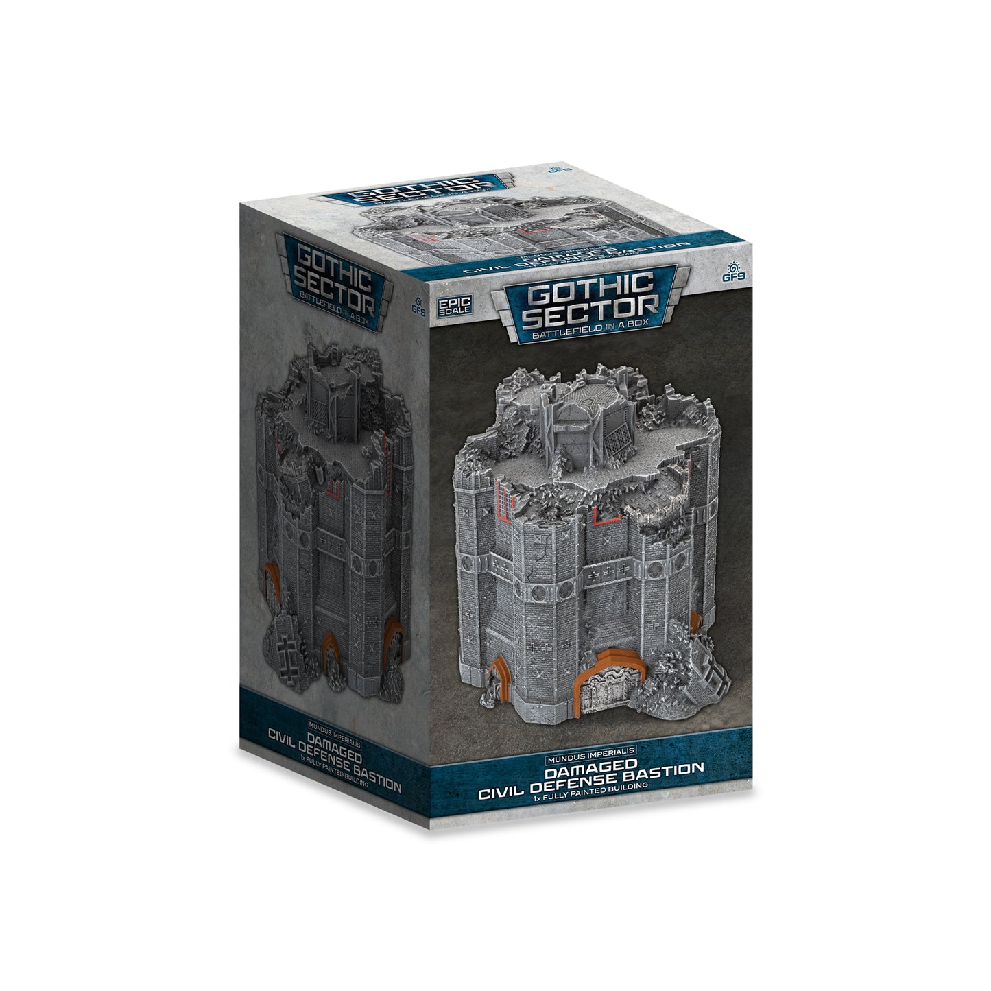 Battlefield in a Box - Mundus Imperialis: Civil Defense Bastion (Damaged x1)