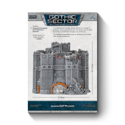 Battlefield in a Box - Mundus Imperialis: Civil Defense Bastion (Damaged x1)