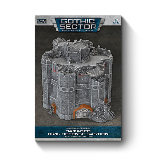 Battlefield in a Box - Mundus Imperialis: Civil Defense Bastion (Damaged x1)