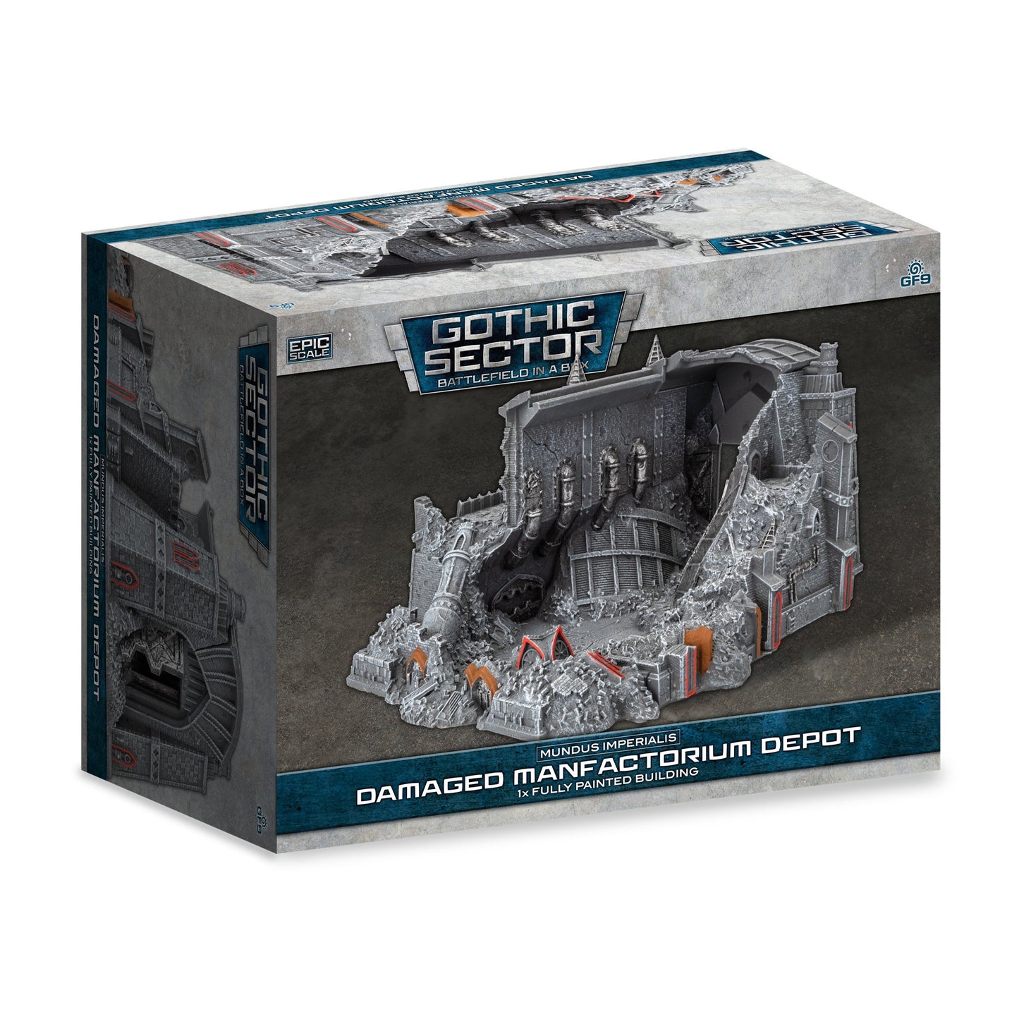Battlefield in a Box - Mundus Imperialis: Manufactorium Depot (Damaged x1)