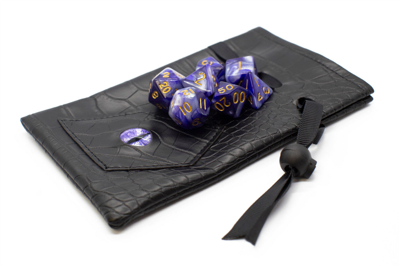 Dragon Eye RPG DnD Dice Bag: Black Dragon