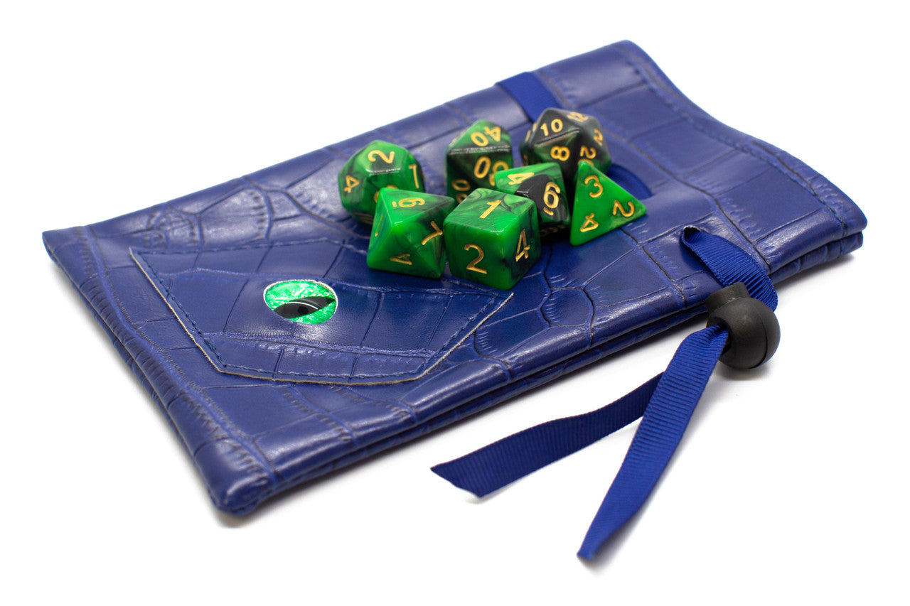 Dragon Eye RPG DnD Dice Bag: Blue Dragon