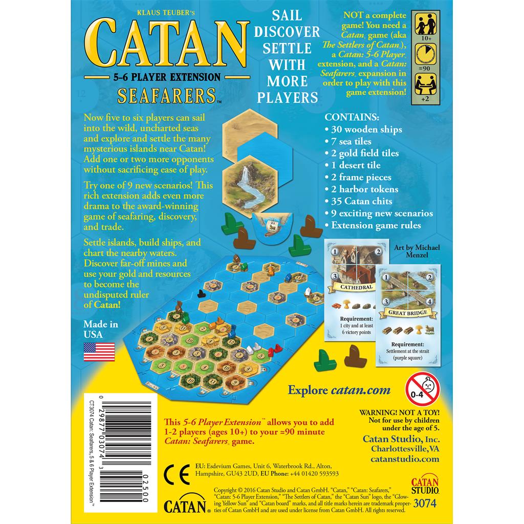 Catan Extension 5-6 Player Extension Seafarers