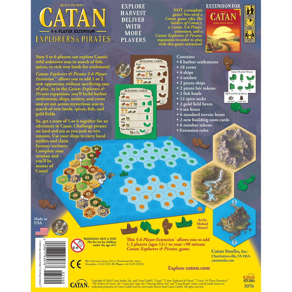 Catan: Expansion, Explorers and Pirates (5-6 players)