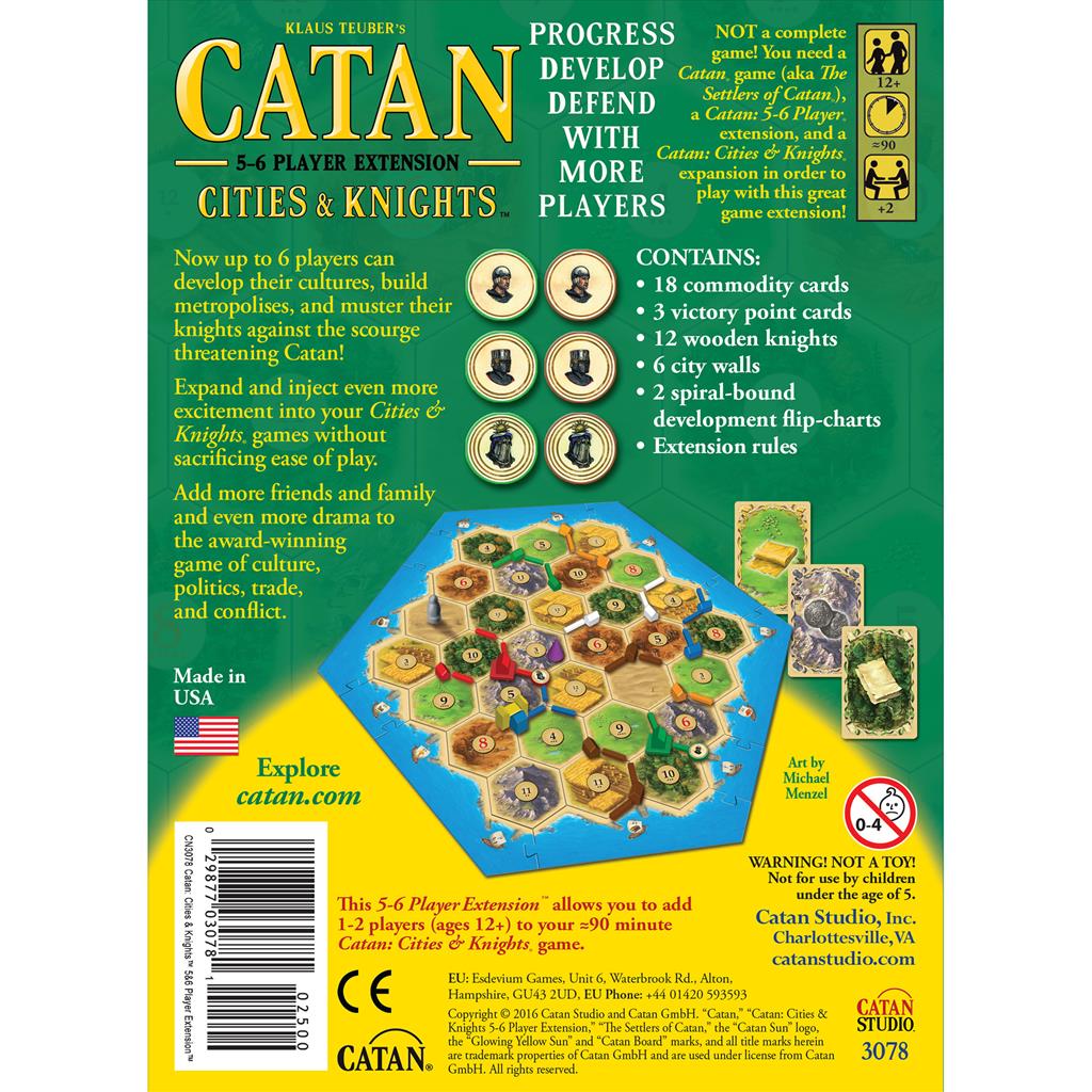 Catan - 5-6 Player Extension, Cities and Knights