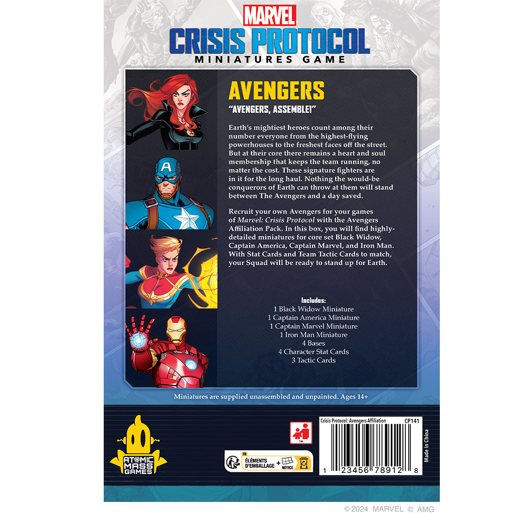 Marvel Crisis Protocol - Avengers Affiliation Pack