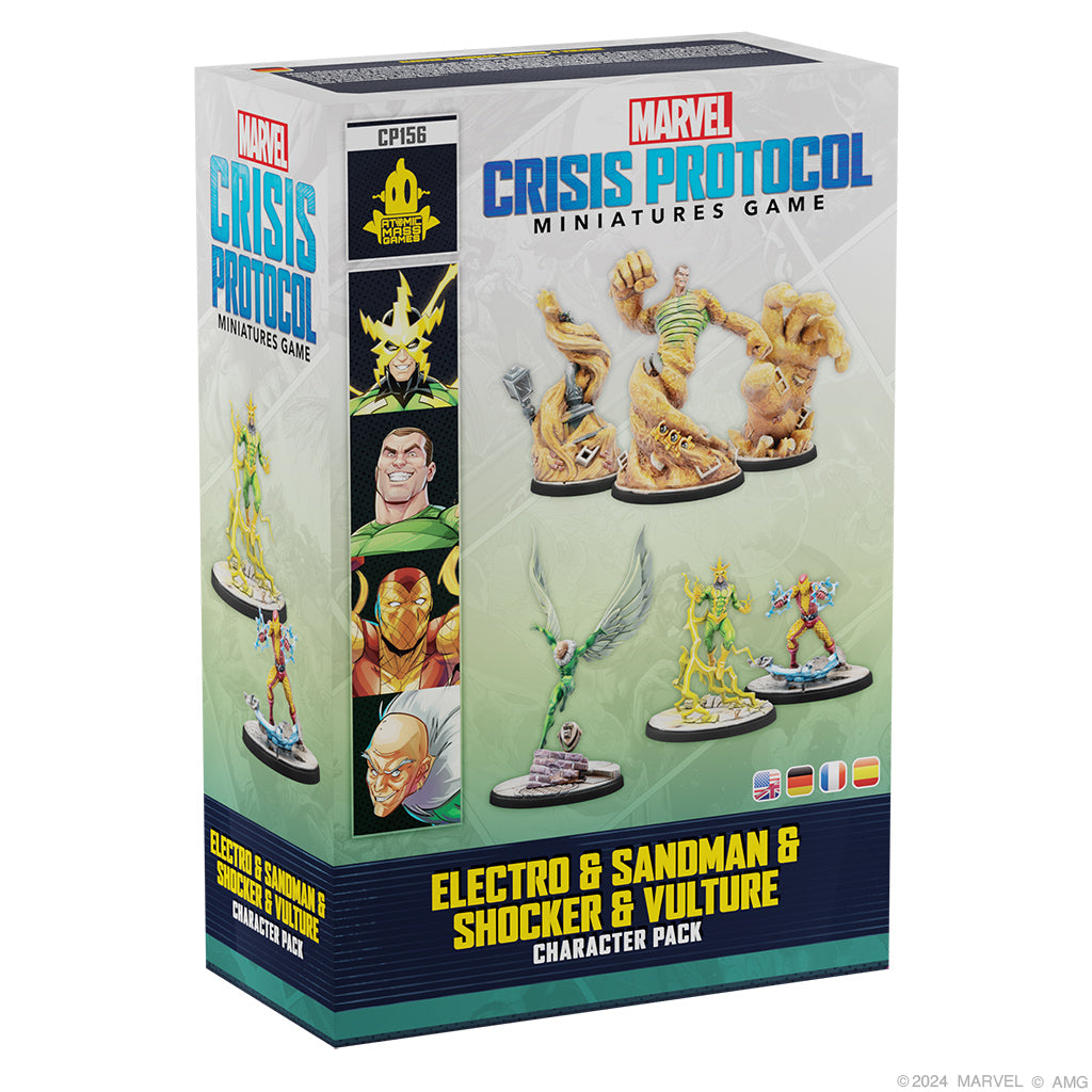 Marvel Crisis Protocol - Electro, Sandman, Shocker and Vulture