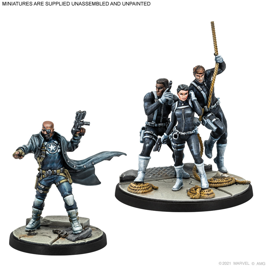 Marvel Crisis Protocol - Nick Fury &  S.H.I.E.L.D Agents