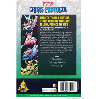 MARVEL Crisis Protocol - Mighty Thor, Lady Sif, Thor, Hero of Midgard & Loki, Prince of Lies