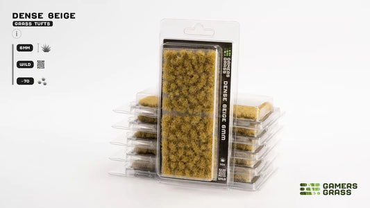 Dense Beige Wild 6mm Grass Tufts