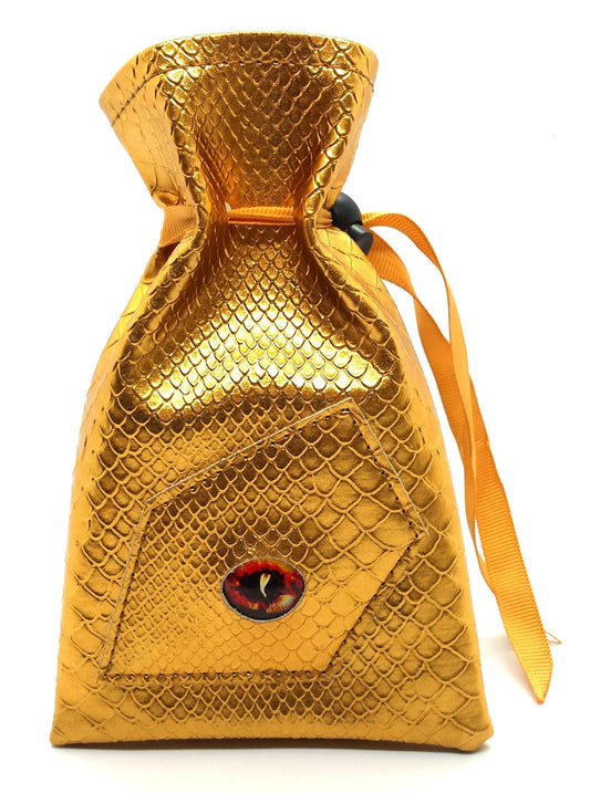 Dragon Eye RPG DnD Dice Bag: Gold Dragon