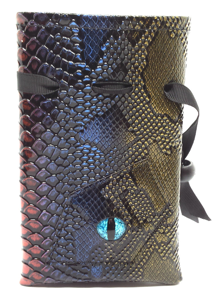 Dragon Eye RPG DnD Dice Bag: Spectral Dragon - Blue & Gold