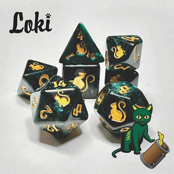 Kitty Clacks: 7-Die Set Loki