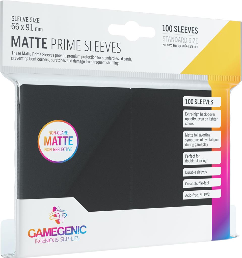 Gamegenic - Prime Sleeves: Matte Black