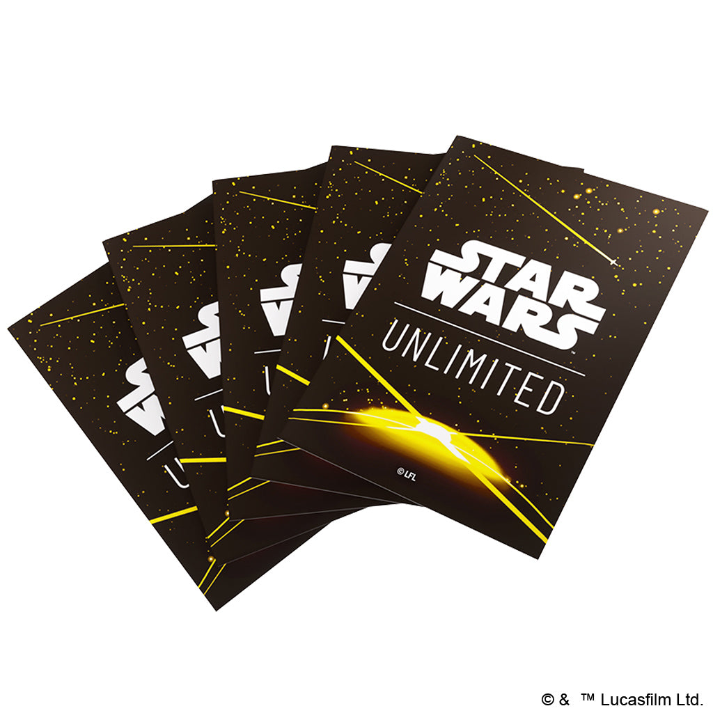 Star Wars Unlimited - Art Sleeves: Card Back Yellow Not Just Gamin' Star Wars Unlimited - Art Sleeves: Card Back Yellow Not Just Gamin'