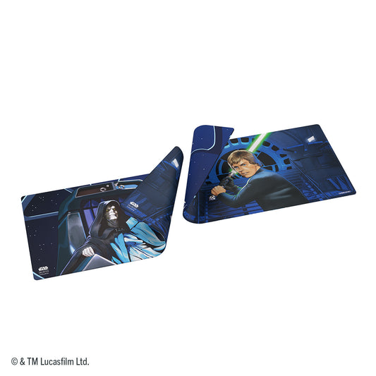 Star Wars: Unlimited Double Sided Game Mat - Jedi Luke Skywalker & Emperor Palpatine