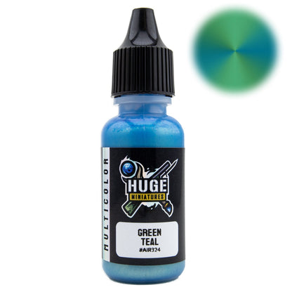 Huge Miniatures - Green Teal Multicolor Paint