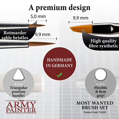 The Army Painter - Most Wanted Brush Set