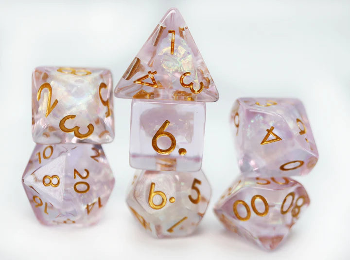 Foam Brain - Sakura Petals RPG Dice Set