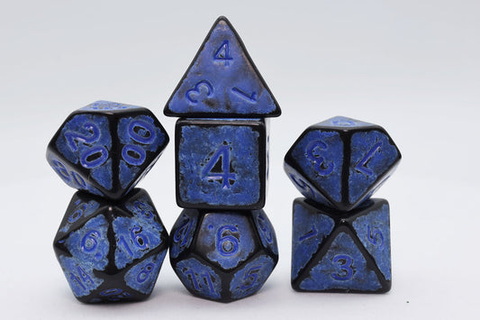 Foam Brain - Timeworn Blue RPG Dice Set