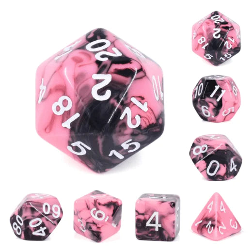 Foam Brain - Watermelon Cream RPG Dice Set