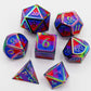 Foam Brain - Bisexual Pride Flag RPG Metal Dice Set