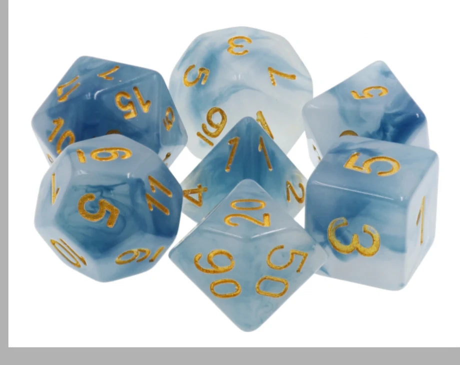 Foam Brain - Blue Jade RPG Dice Set