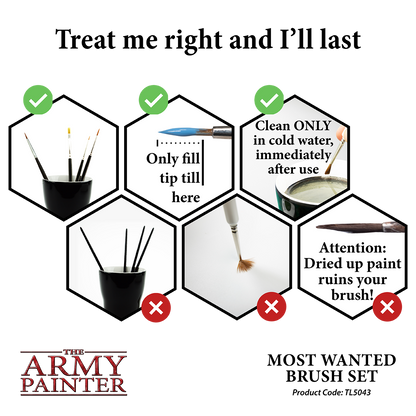 The Army Painter - Most Wanted Brush Set