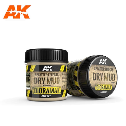 AK Interactive - Splatter Effects, DRY MUD 100ML