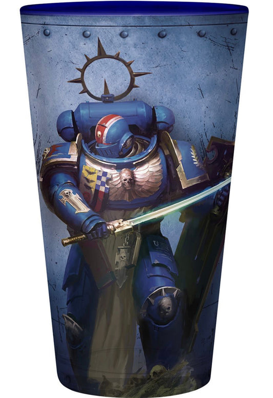 Warhammer 40K Ultramarine Large 13 1/2 oz Glass